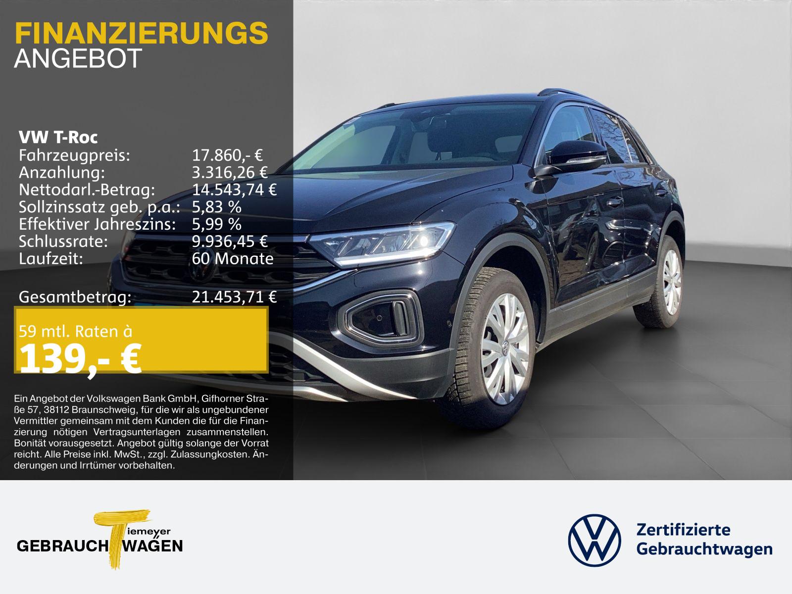 Volkswagen T-Roc 1.0 TSI MOVE KAMERA PDC SITZHZG LM17