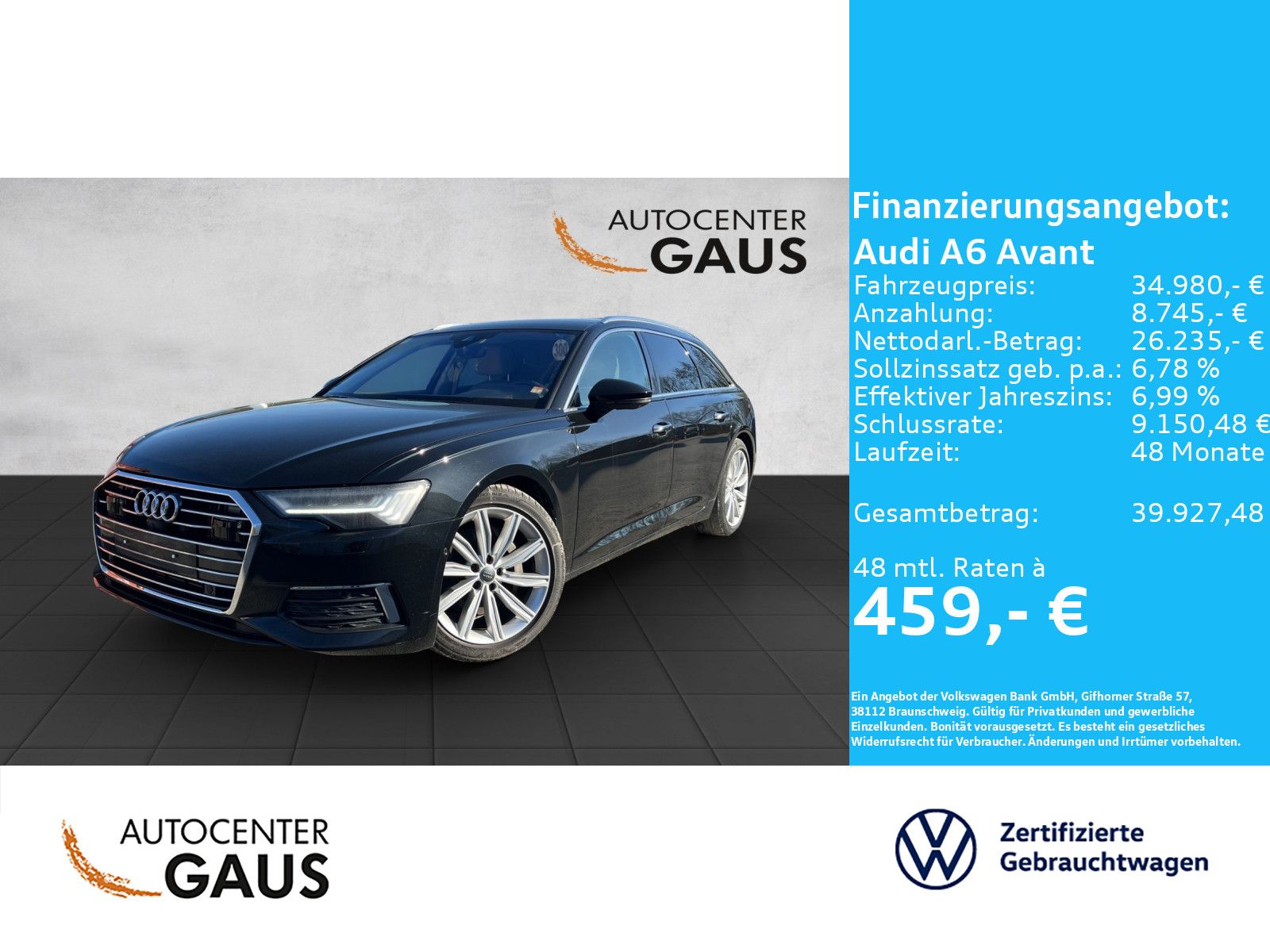 A6 Avant 3.0 TDI quattro Navi*Pano*Standhzg.