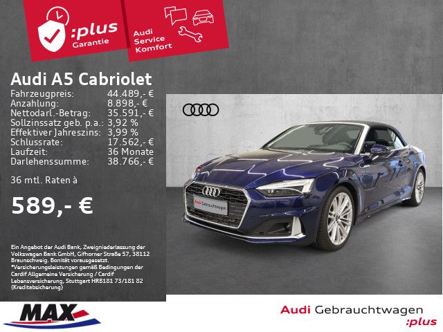 Audi A5 Cabriolet 35 TFSI ADVANCED MATRIX+KAMERA+AHK+