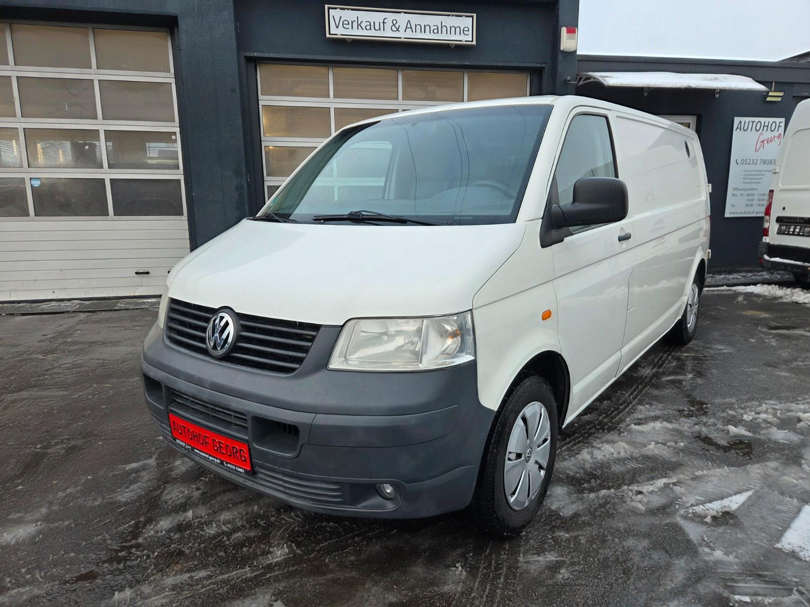 Volkswagen T5 Kasten lang Klima*AHK*Sitzh.*Flügelt.*Tüv NEU