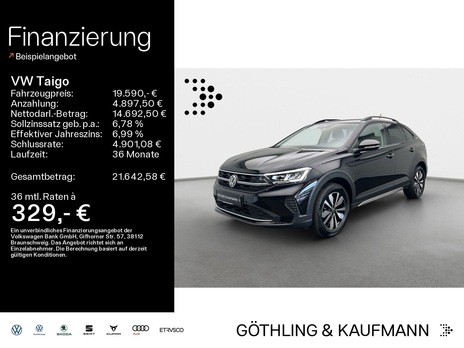 Volkswagen Taigo Life GOAL 1.0 TSI*NAVI*SHZ*LED*ACC*APP*Ass