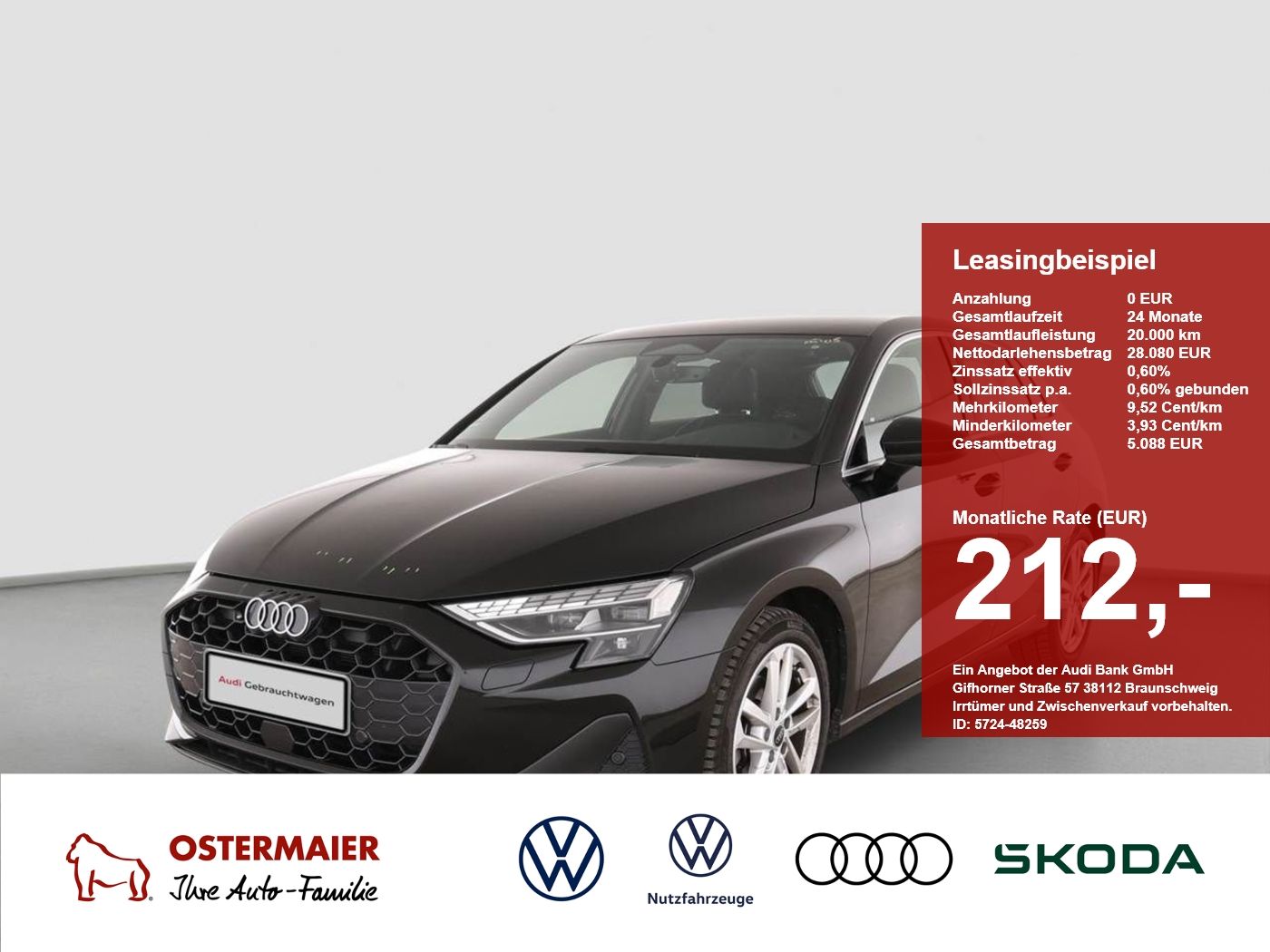Audi A3 Sportback ADVANCED TDI S-TRONIC LED.ACC.R-KAM