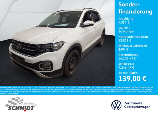 Volkswagen T-Cross 1.0 TSI Life United AHK ACC NAVI RFK