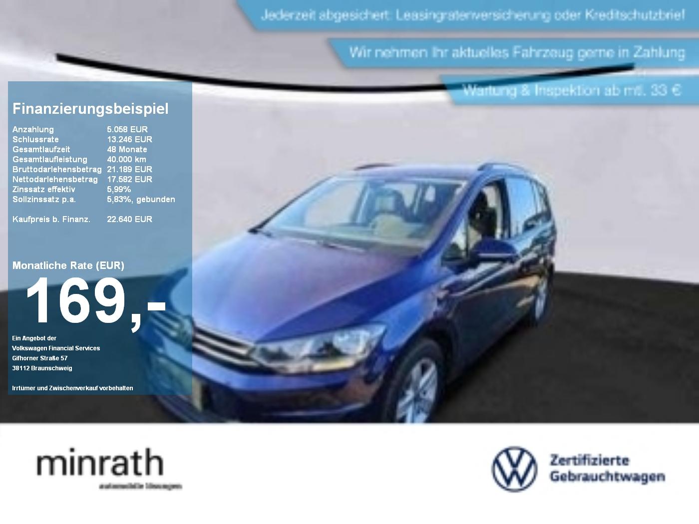 Volkswagen Touran Comfortline 2.0 TDI DSG 7-Sitzer+AHK+NAVI
