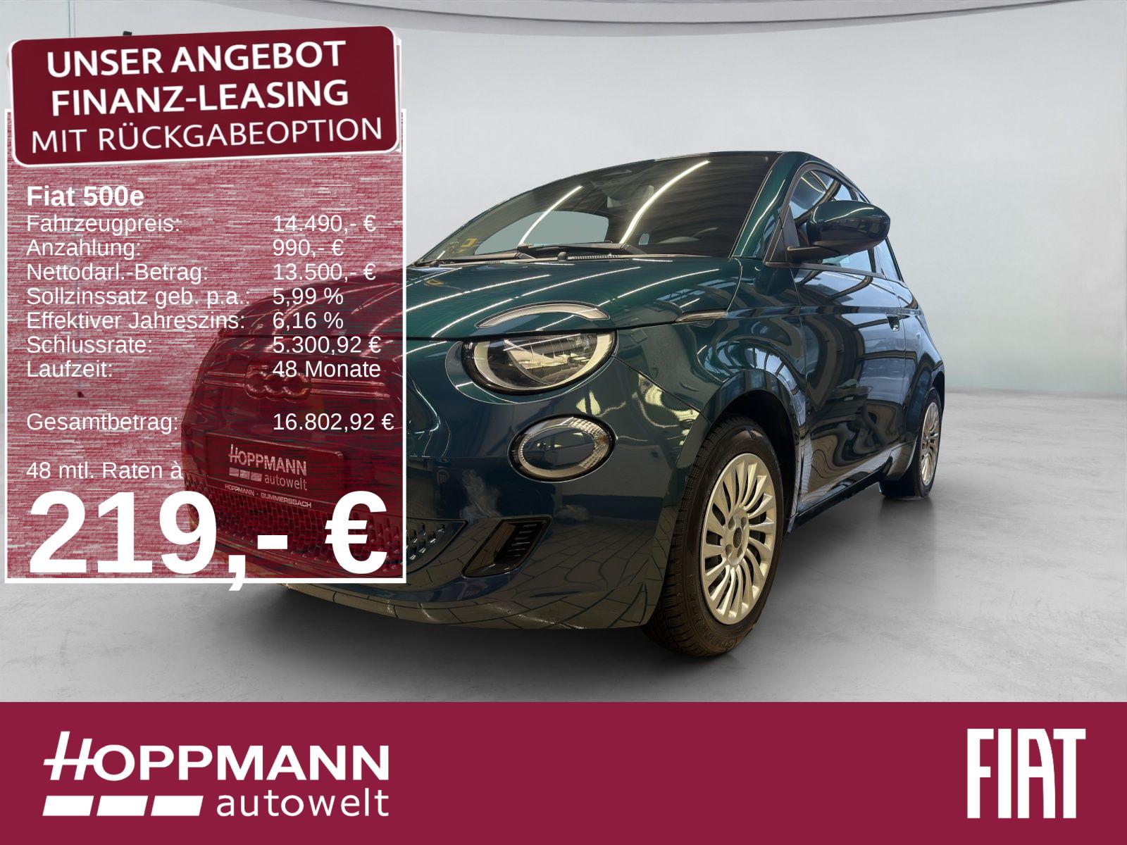 Fiat 500e*ACTION*KLIMA*CARPLAY*DAB*TEMPOMAT