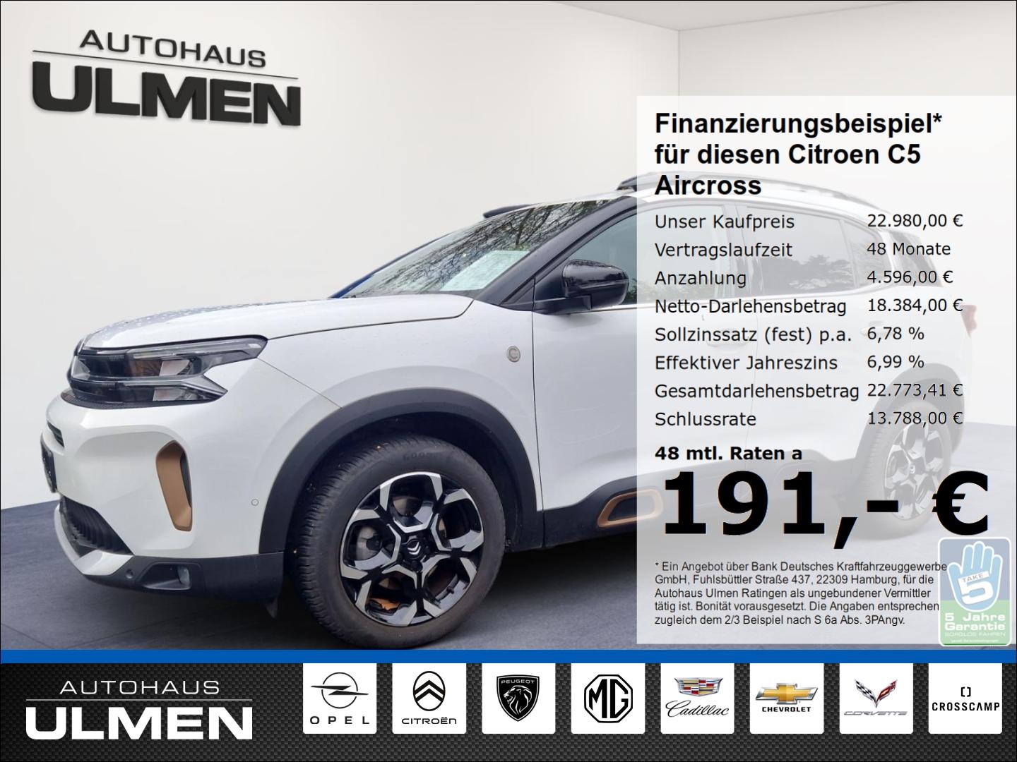 Citroën C5 Aircross C-Series PT130 360 Grad Kamera Keyle