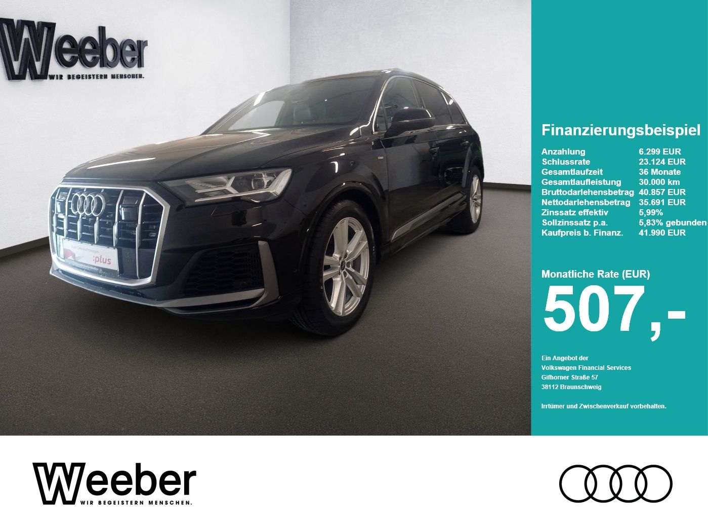 Audi Q7 quattro S line *AHK*B&O*PANO*KAMERA*4x SHZ*