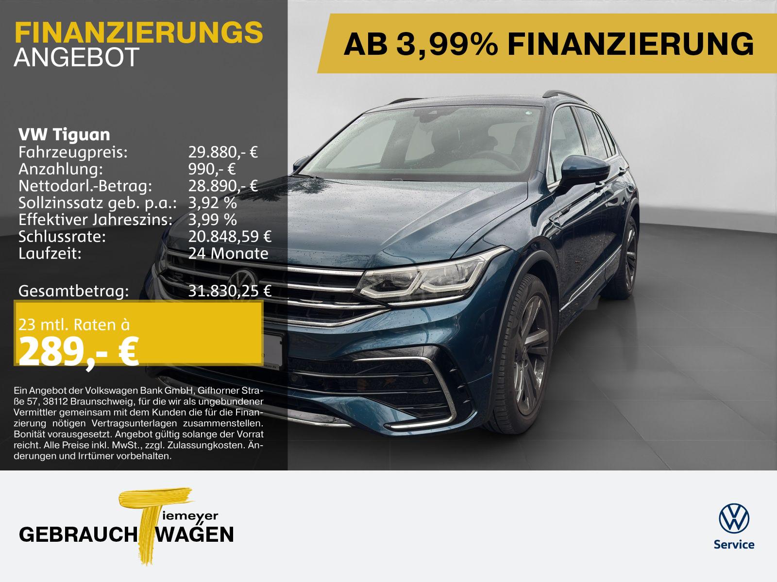 Volkswagen Tiguan 1.5 TSI DSG R-LINE LM19 AHK MATRIX R-CAM