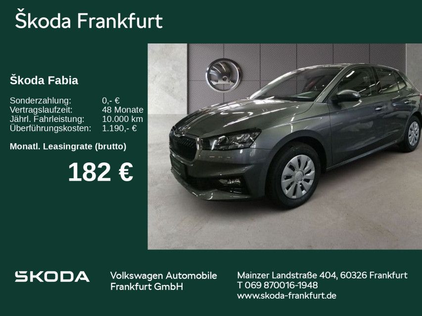 Skoda Fabia Selection 1,0 80PS 5x Lieferung Oktober