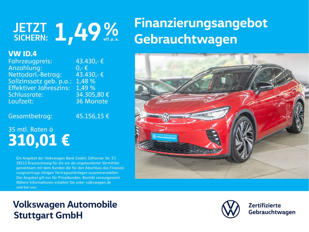 Volkswagen ID.4 GTX Navi Kamera AHK Stdhzg Pano ACC LED SHZ