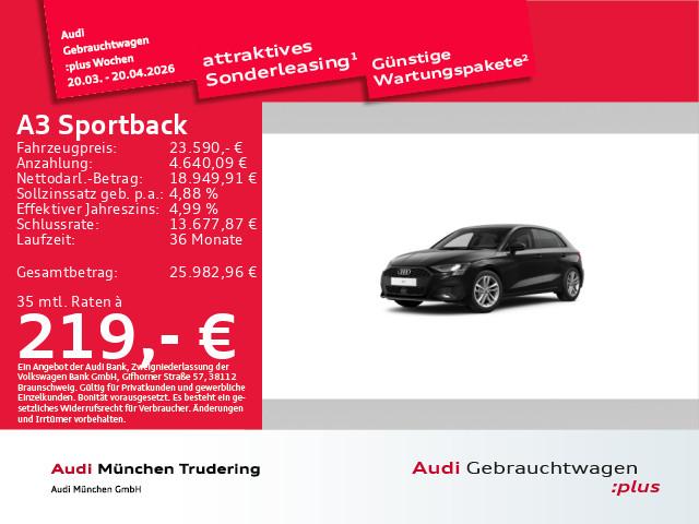 Audi A3 Sportback 30 TFSI 81(110) kW(PS) Schaltgetrie