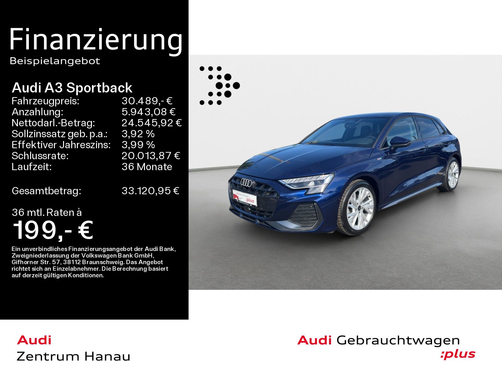 Audi A3 Sportback 35 TDI S-LINE*NAVI-PLUS*LED*KAMERA*