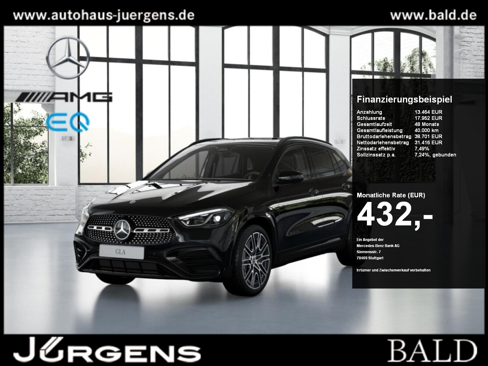 Mercedes-Benz GLA 220 d 4M AMG-Sport/Pano/AHK/MLB/Night/Distr