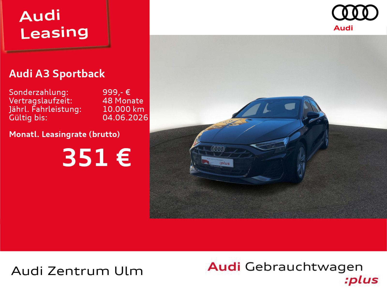 Audi A3 Sportback S-Line TFSI e AHK LED NAVI RFK SHZ