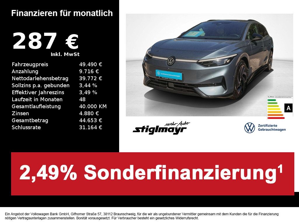 Volkswagen ID.7 Tourer Pro 82-kWh+ACC+AHK+HUD+IQ-LIGHT+NAVI