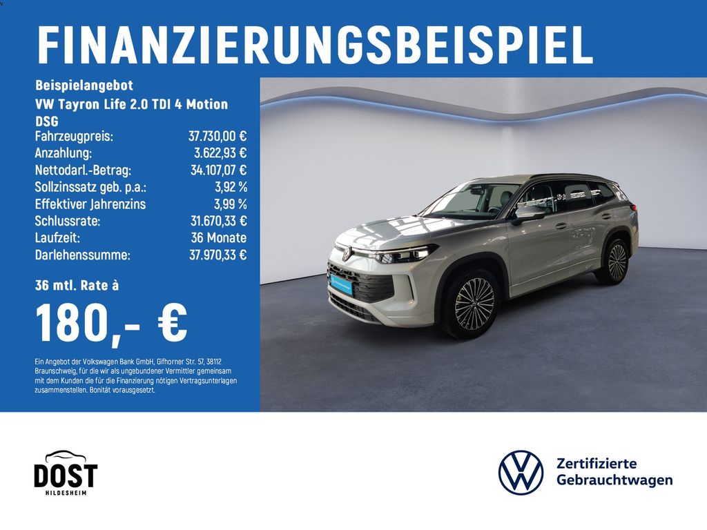 Tayron Life 2.0 TDI 4 Motion DSG AreaView+AHK