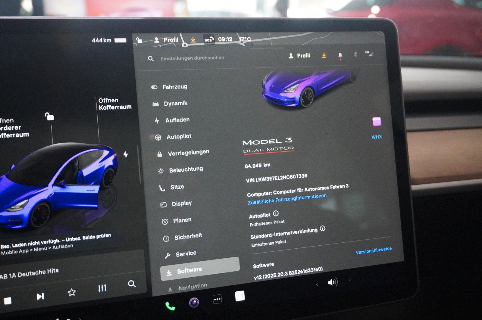 Fahrzeugabbildung Tesla Model 3 PERFORMANCE DUAL-MOTOR NAVI/LED/KAMERA