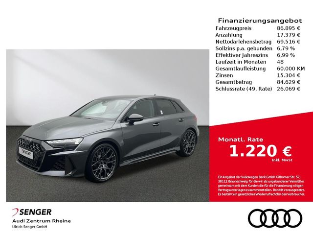 Audi RS3 Sportback 280 km/h Matrix-LED Navi Sitzhzg.