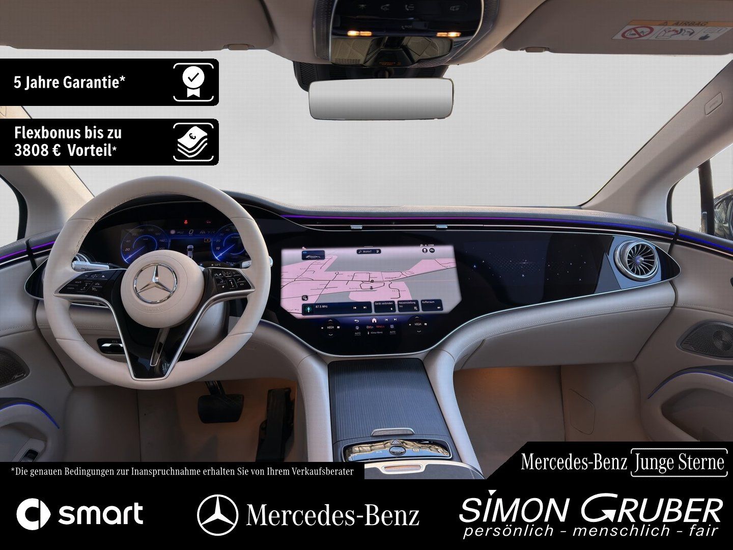 Fahrzeugabbildung Mercedes-Benz EQS 450 4M AMG Massage Sitzklima Nappa Mod 2026!