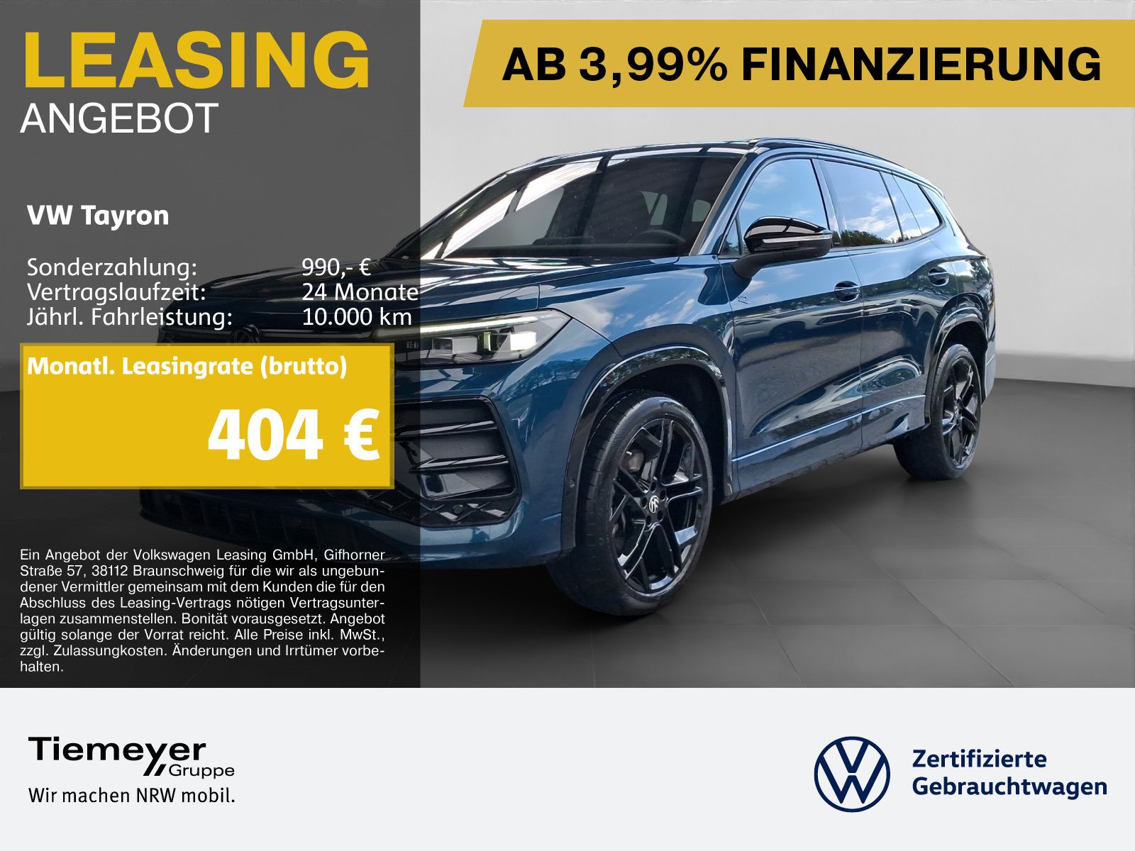 Volkswagen Tayron 2.0 TSI 4M R-LINE BLACK 7SITZE LEDER LM20 foto 1