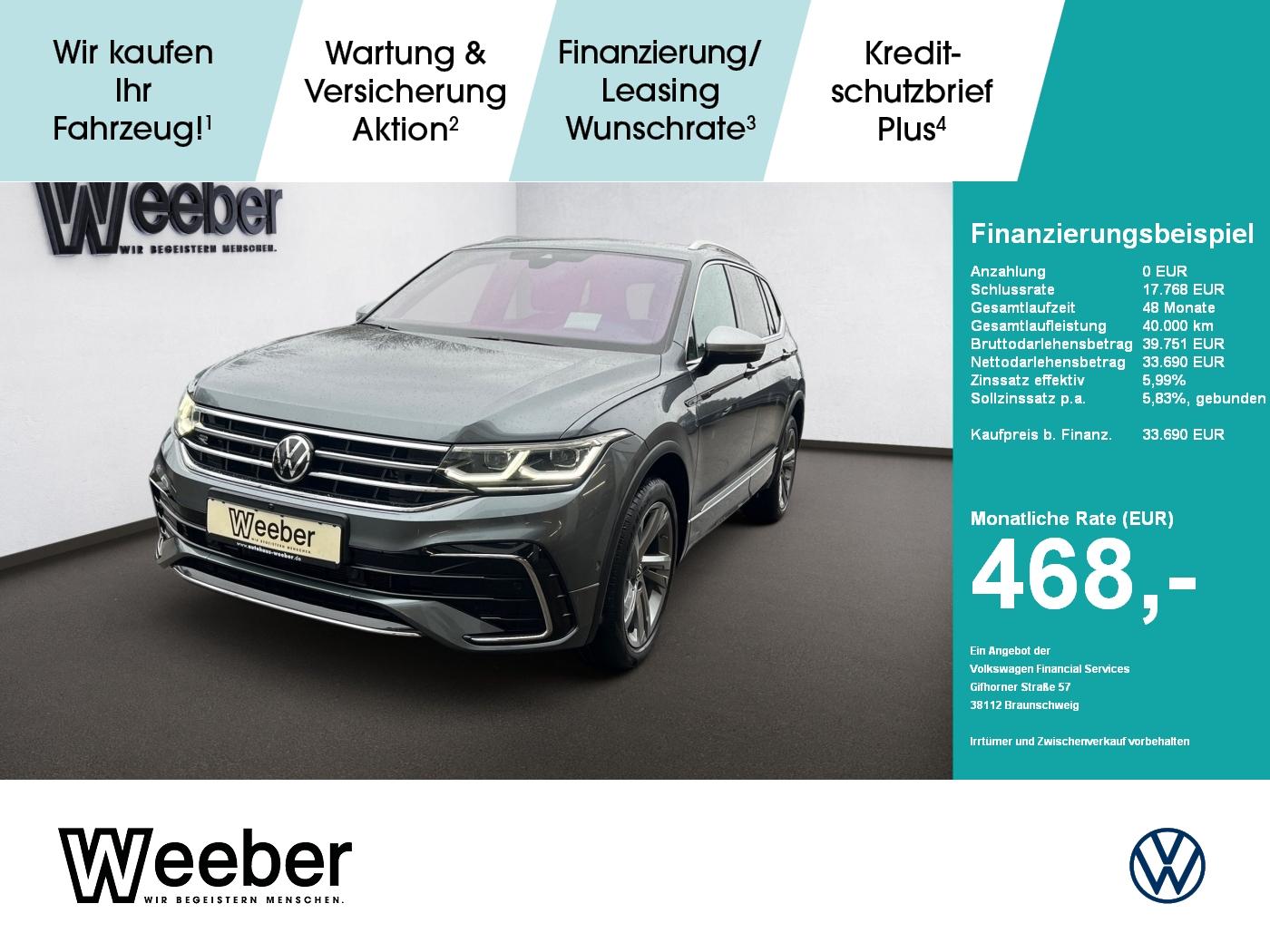 Volkswagen Tiguan Allspace R-Line 4Motion *AHK*360°CAM*NAVI