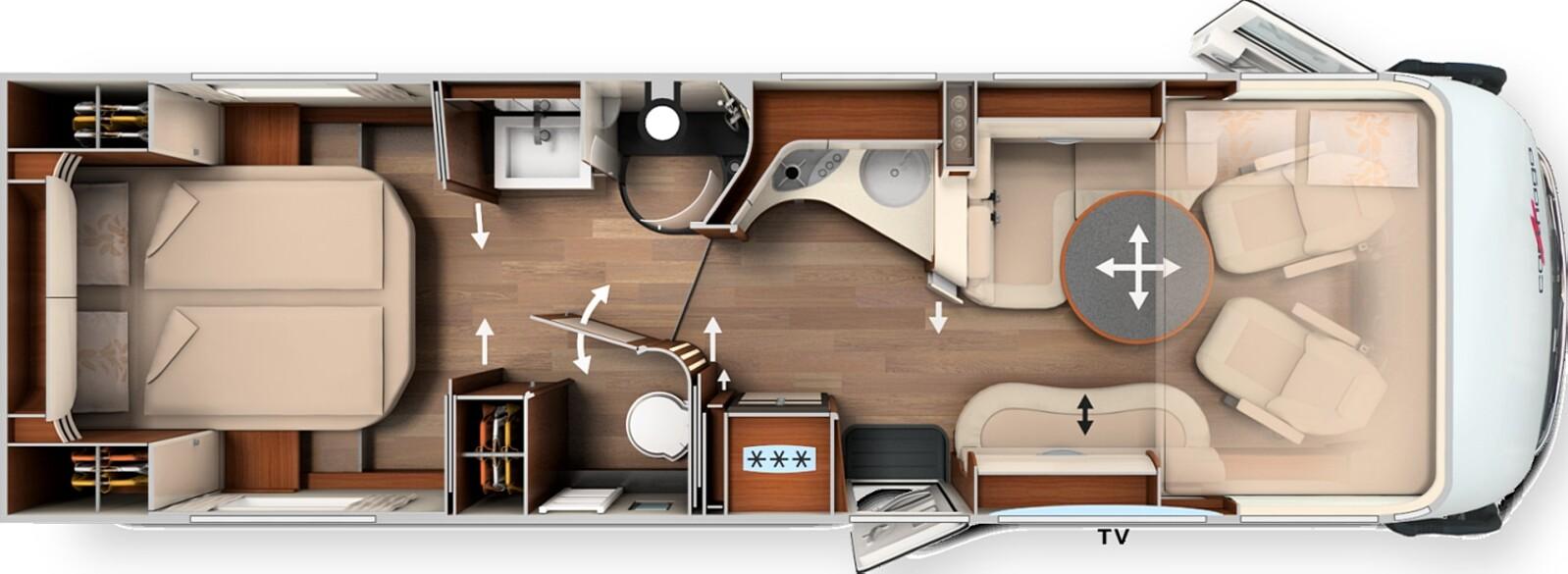 Carthago chic e-line I 64 XL QB Mercedes