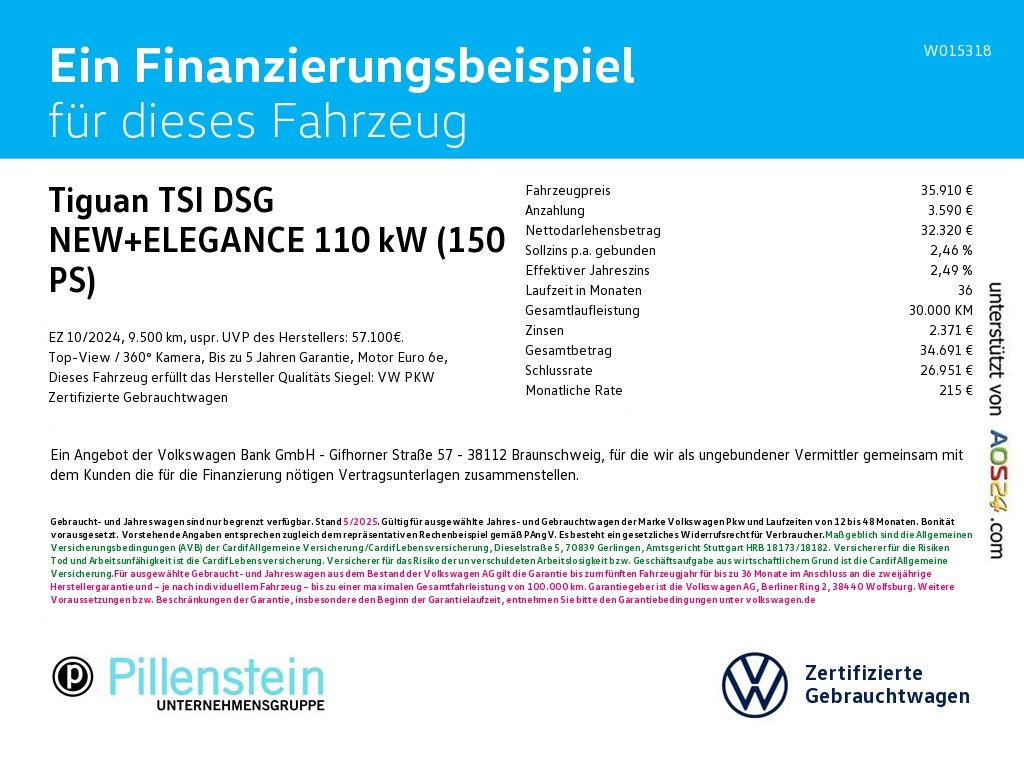 Volkswagen Tiguan TSI DSG NEW ELEGANCE AHK MATRIX AREA 18 foto 2