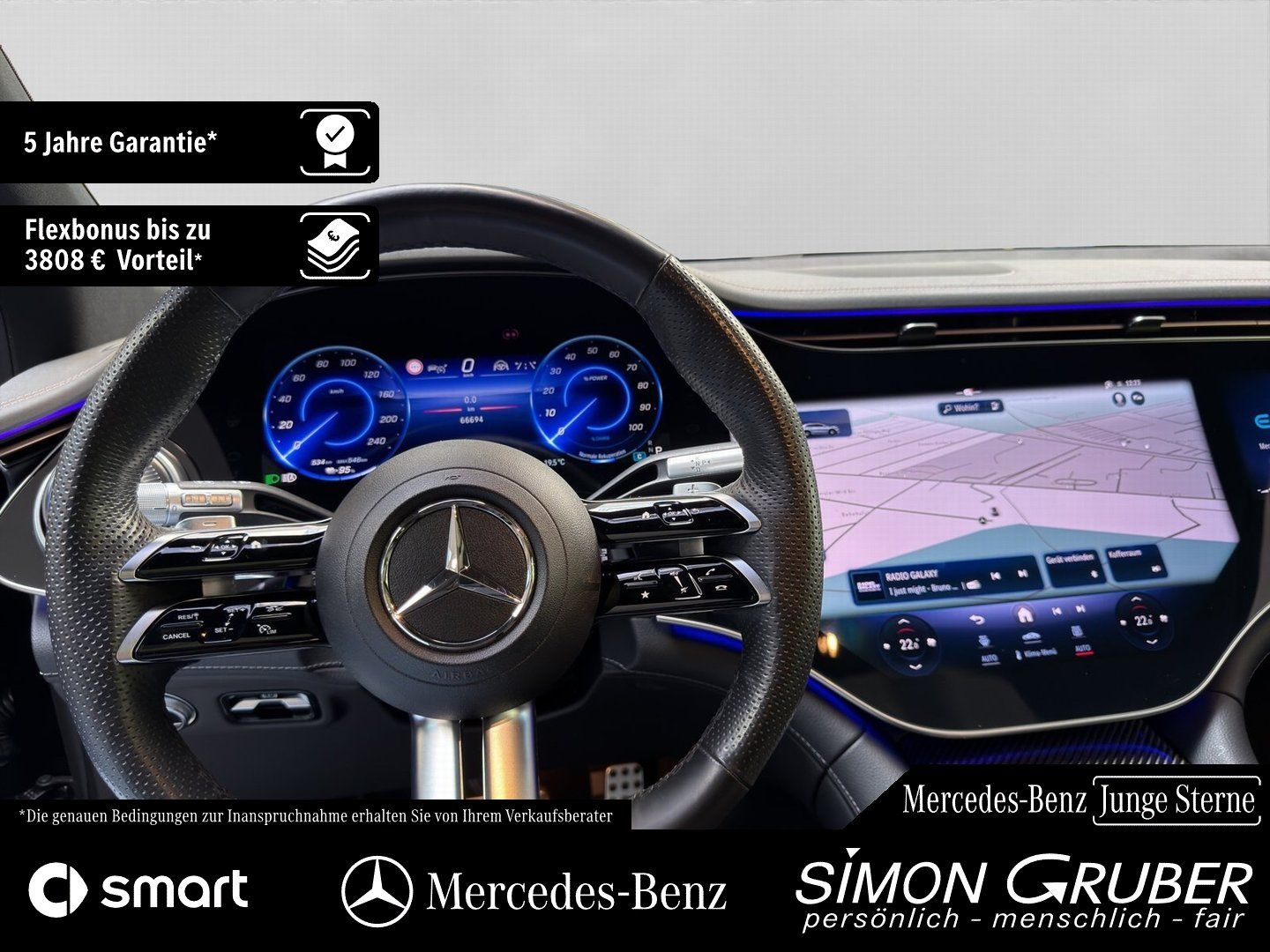 Fahrzeugabbildung Mercedes-Benz EQS 500 4M SUV AMG Hyper Fond-Entertain 7Sitze