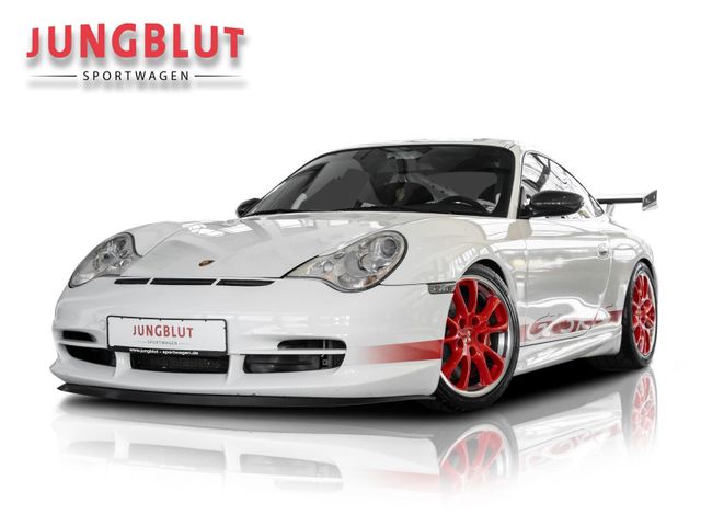 Porsche 996 GT3 RS +deut.FZG+Top+Weiß/Rot+Supersprint