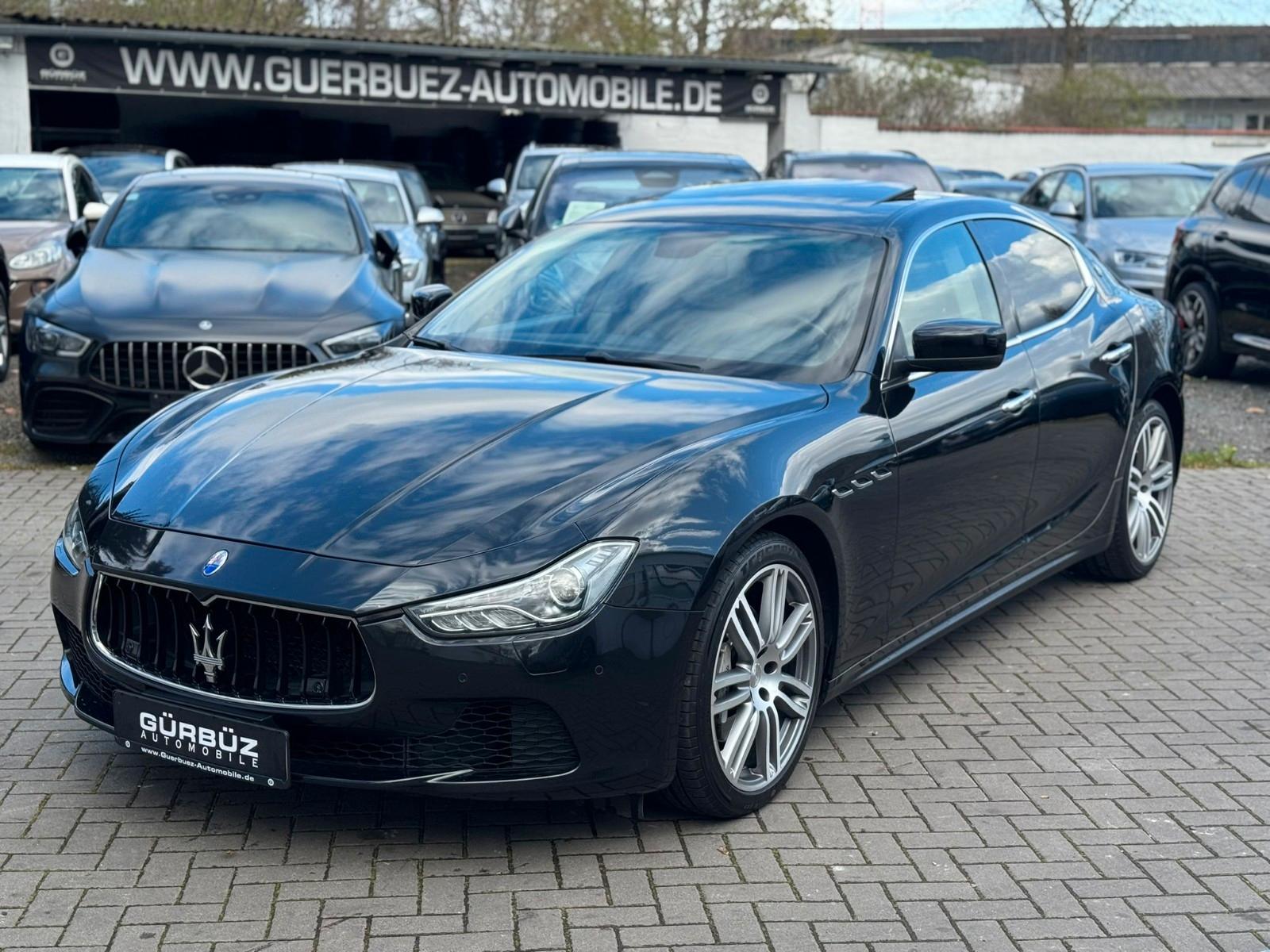 MASERATI GHIBLI 3.0 V6 DIESEL 272ch - CUIR - TOIT OUVRANT - CAMÉRA 360° - APPLE CARPLAY - BI-XÉNON