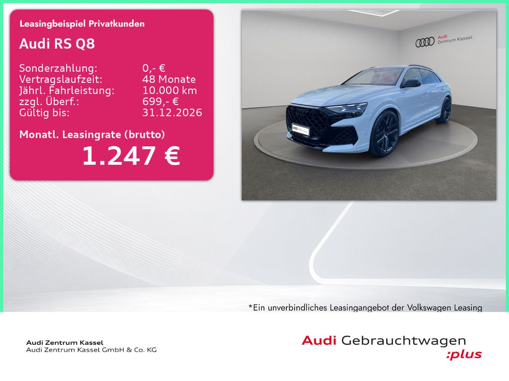 Audi RS Q8 4.0 TFSI qu. Laser B&O Pano HuD AHK 360°