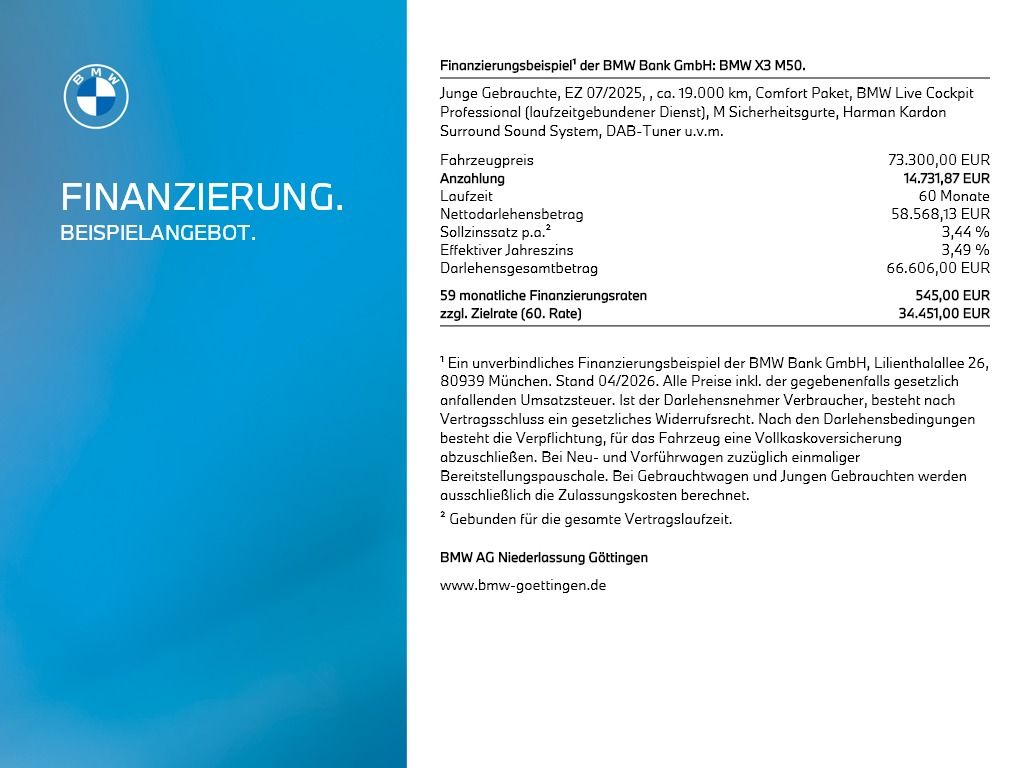 BMW X3 M50 - Bild 8
