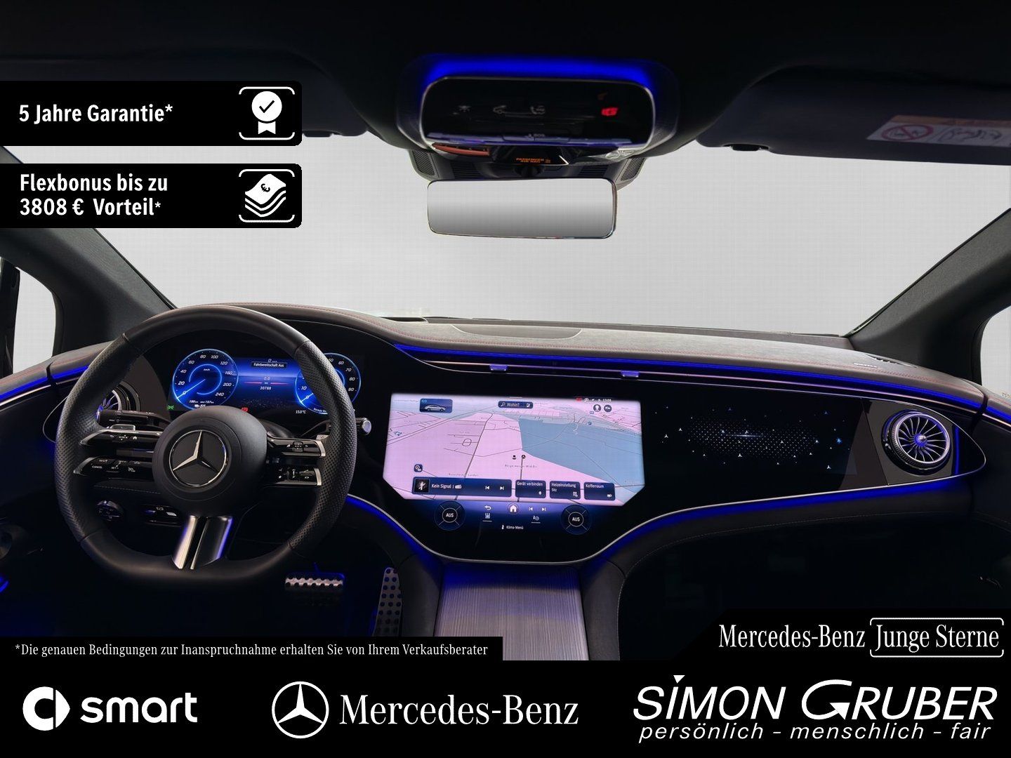Fahrzeugabbildung Mercedes-Benz EQE 500 4M AMG Hyper Airmatic HUD Burm Mod 2025