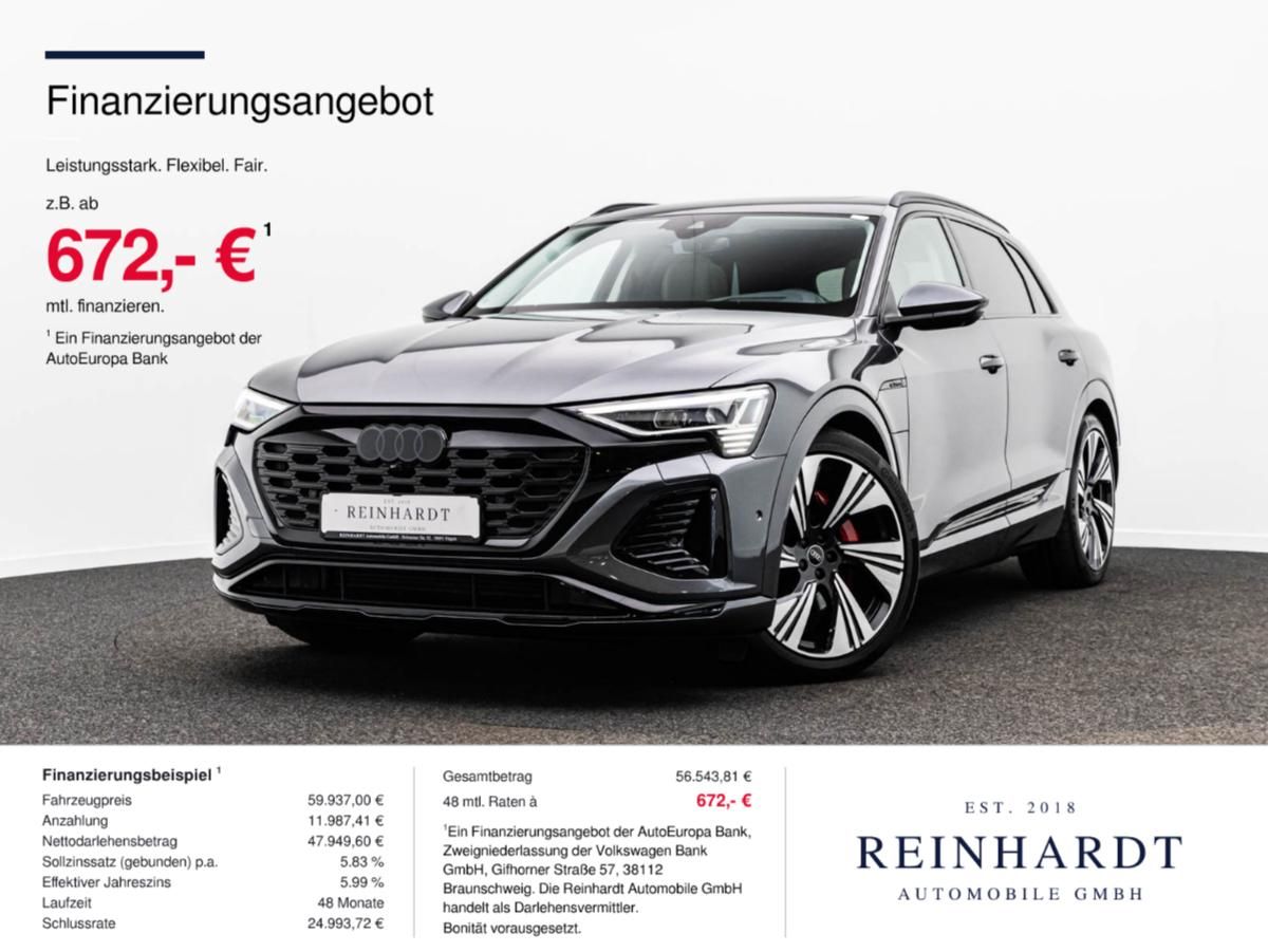 Audi Q8 E-TRON 55 S LINE BLACK 22Z./MATRIX/HuD/PANO