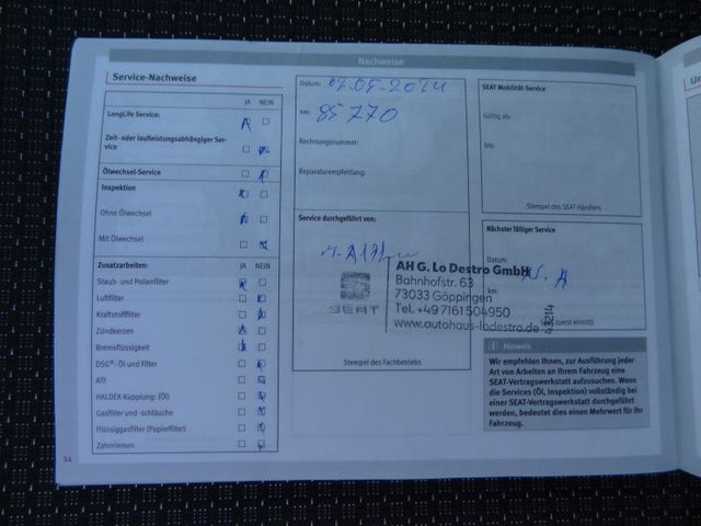 Fahrzeugabbildung Seat Leon FR/1.Hd/LED/150PS/Navi/SitzH/PDC/