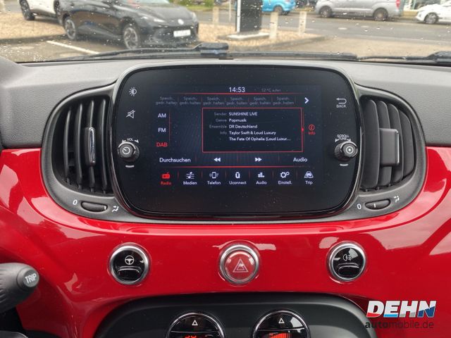 Fiat 500C Cabrio 1.0 Hybrid Red Komfortpaket PDC