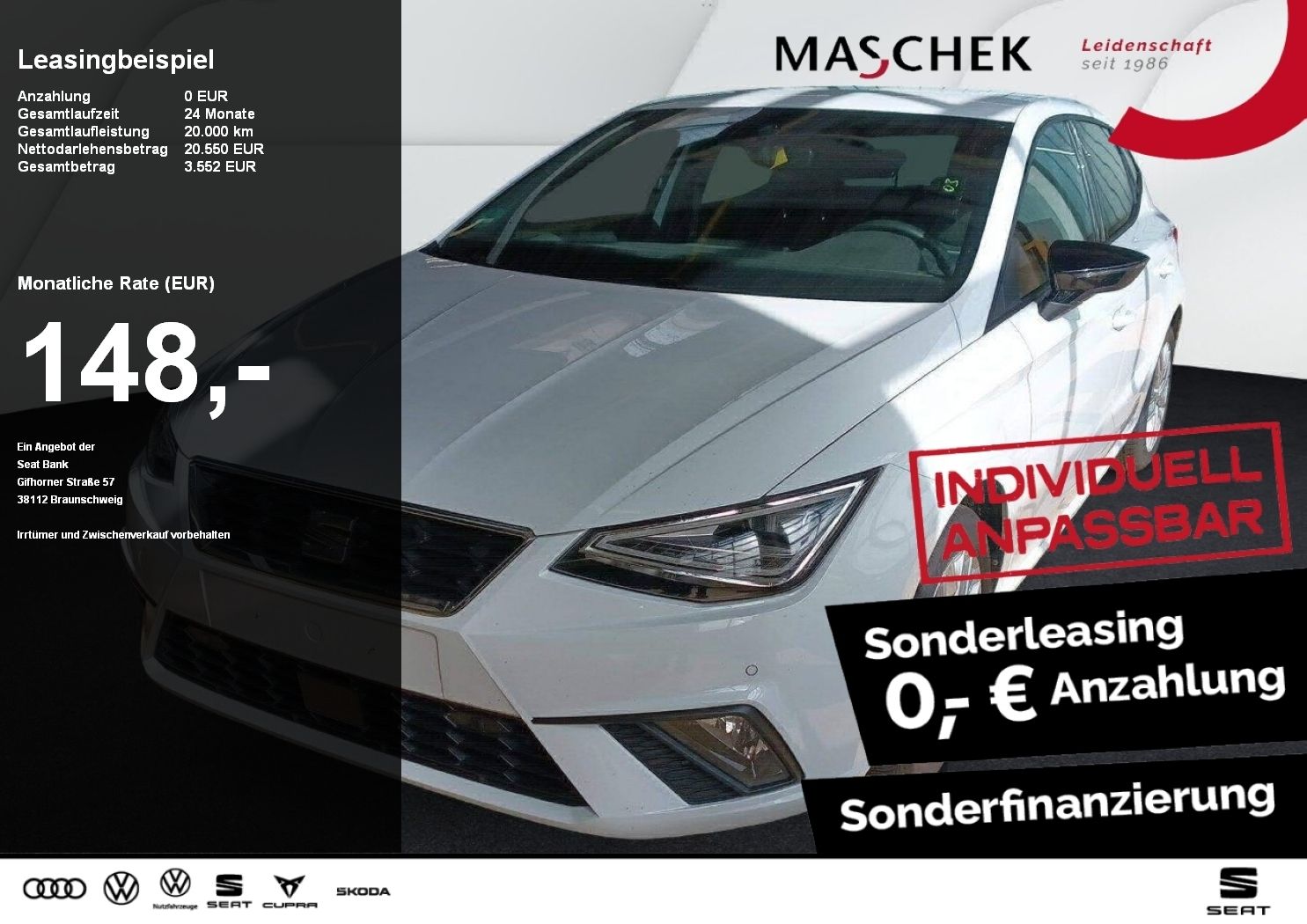 Seat Ibiza 1.0 TSI RearView Navi ACC LED Sitzh. ACC