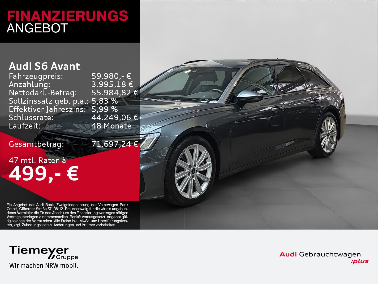 AUDI S6 Avant TDI Q AHK LM20 KAMERA ASSIST BuO