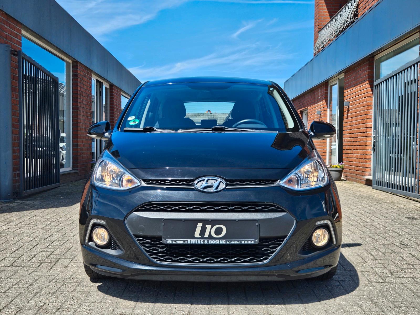 Hyundai i10-Klimaautomatik-ALU-GZJR-BT-Tempomat