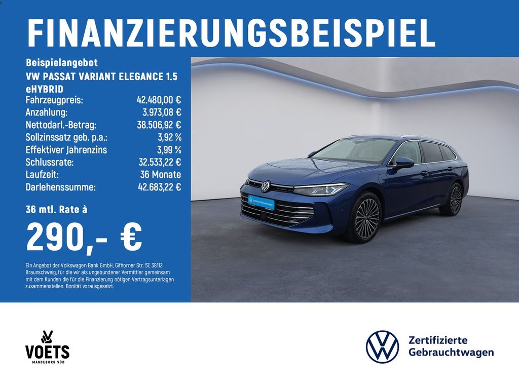 PASSAT VARIANT ELEGANCE 1.5 eHYBRID LED+AHK+AREA