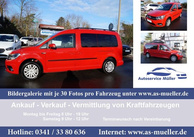 Volkswagen Caddy Maxi Standh.-AHK-PDC-Sitzh.-WR-7Sitze