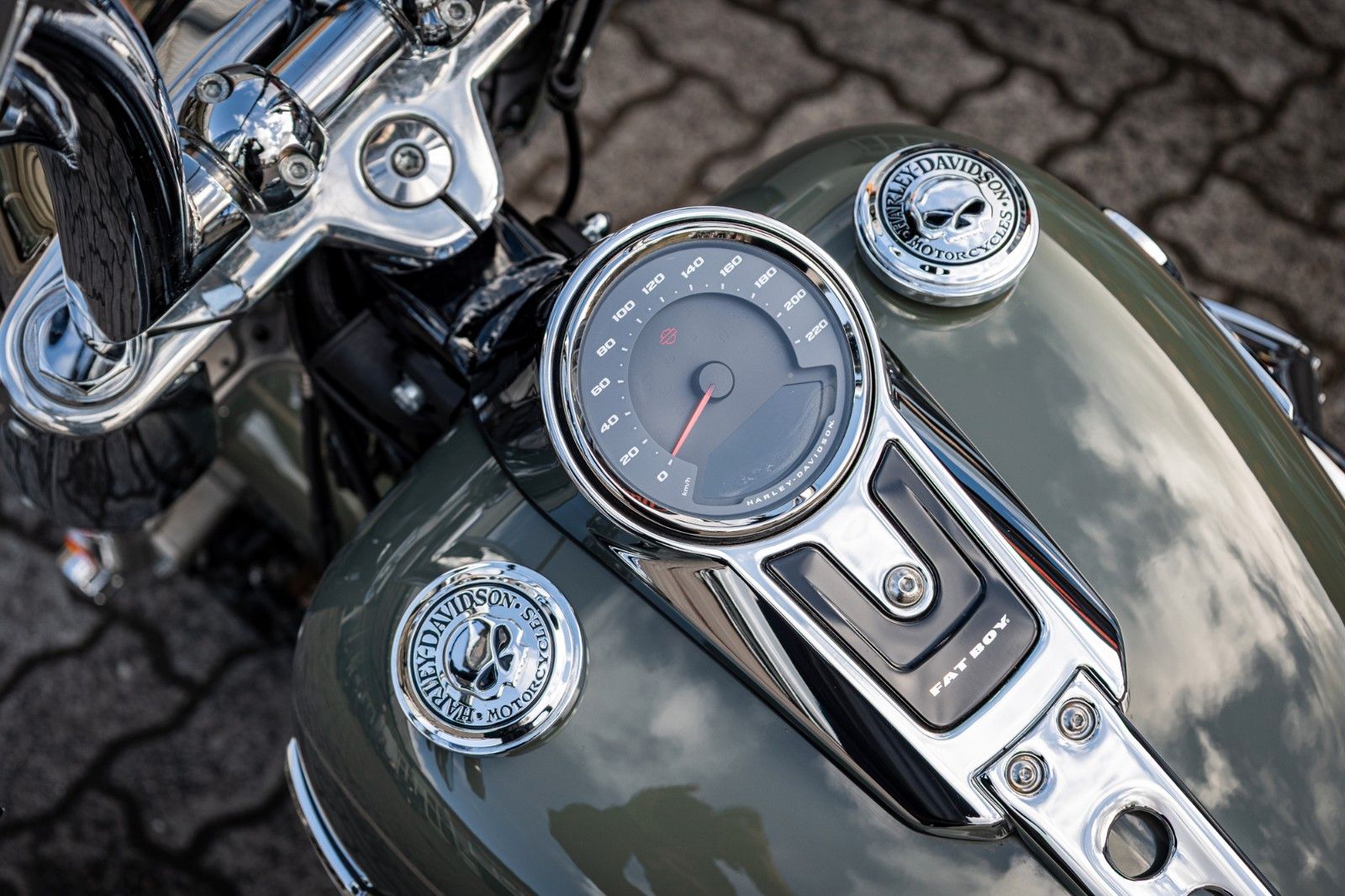 Fahrzeugabbildung Harley-Davidson FLFBS Fat Boy Softail 114 - Jekill & Hyde -