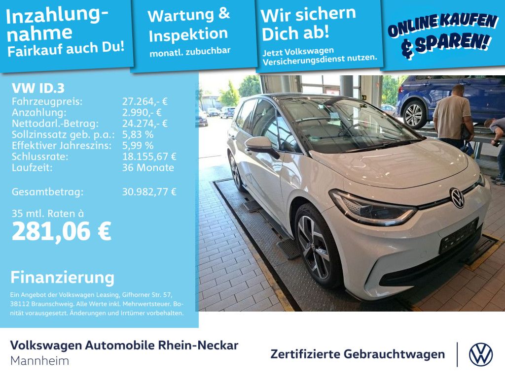 Volkswagen ID.3 Pro Panoramadach Navi Kamera uvm foto 2