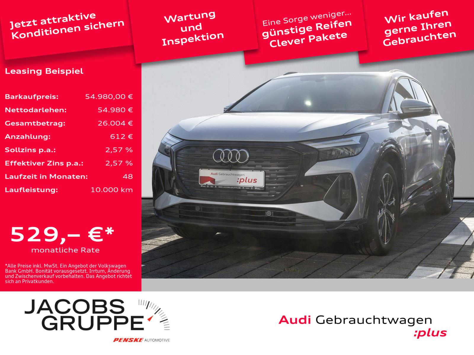 Audi Q4 45 2xS line/Wärmepumpe/HuD/Pano/AHK/360°/ACC