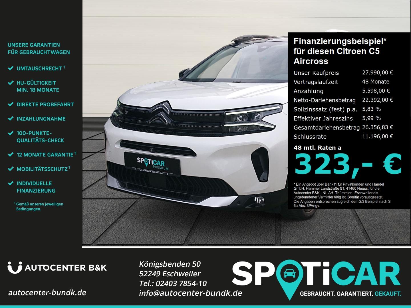 Citroën C5 Aircross Hybrid 225 e.EAT8 SHINE PACK AHK Led