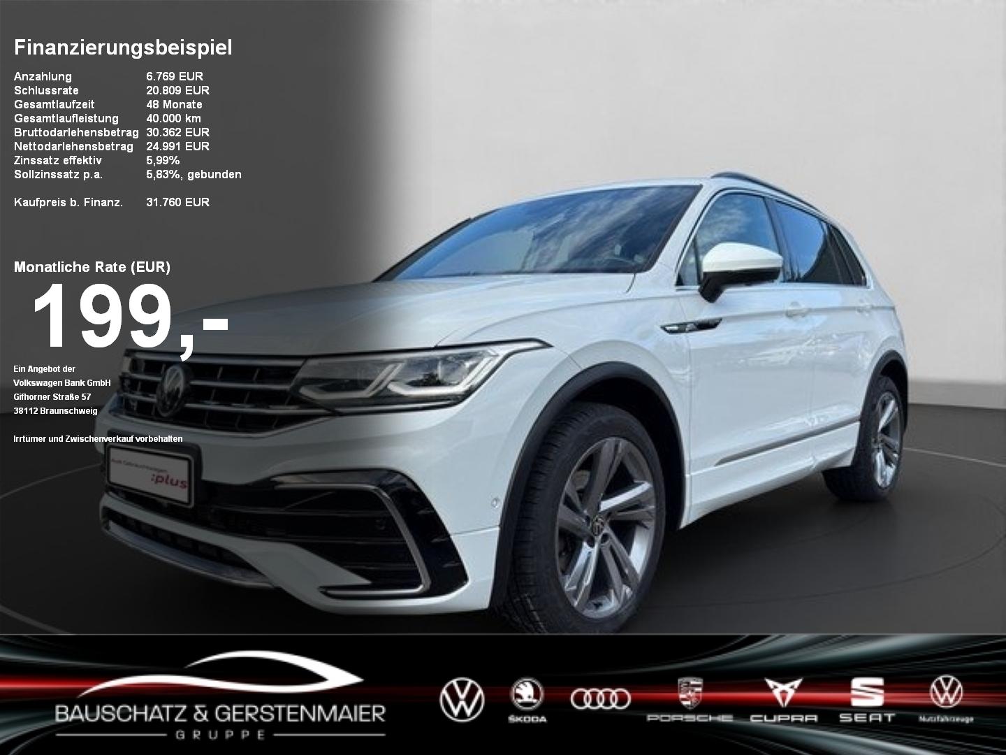Volkswagen Tiguan 2.0 TDI R-Line *LEDER*AHK*STHZG*PANO*NAVI