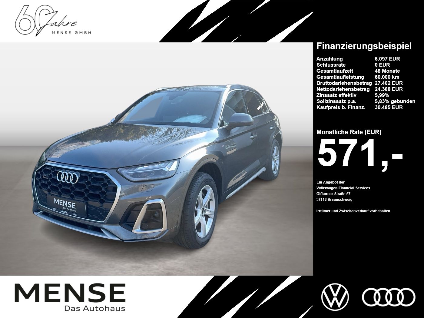 Audi Q5 50 TFSI e quattro S tronic S line Matrix|AHK