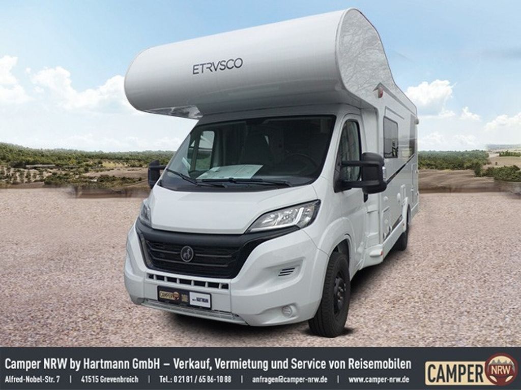 ETRUSCO A 7300 DB SAT&amp;TV+Fahradträger+NAVI+Markise