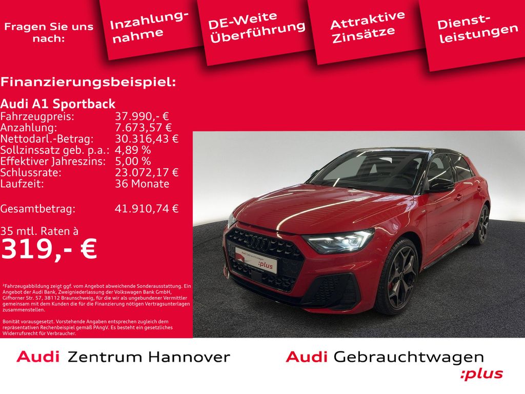 A1 Sportback 40 2.0 TFSI S line (EURO 6e)