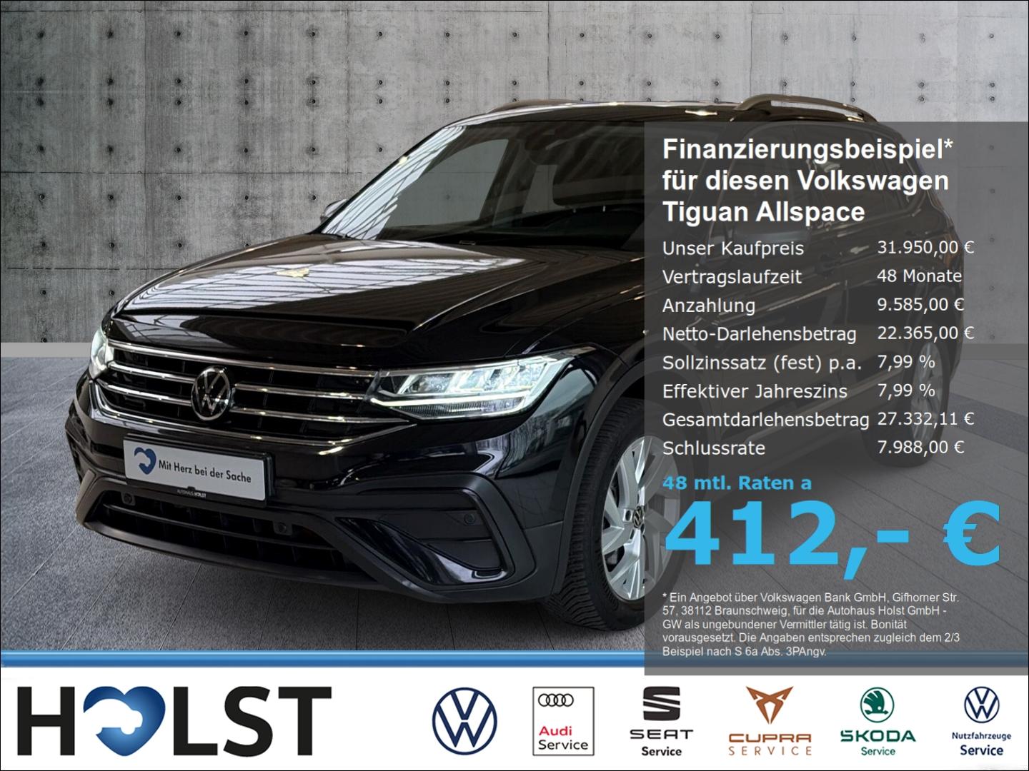 Volkswagen Tiguan Allspace 1.5TSI DSG Life Navi Pano RüFaKa